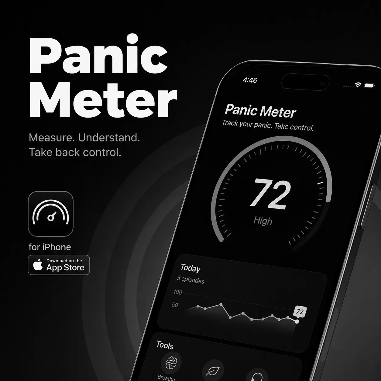 Panic Meter app screenshot
